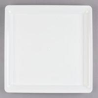 Fineline SQ4818.WH Platter Pleasers 18" x 18" White Plastic Square Cater Tray - 20/Case