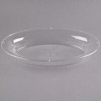 Fineline OVB09128.CL Platter Pleasers 128 oz. Clear Plastic Oval Catering Bowl - 25/Case