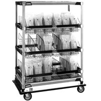 Metro MXIV5 MetroMax i I.V. 8-Basket Solution Cart with Top Shelf - 24" x 42" x 69"