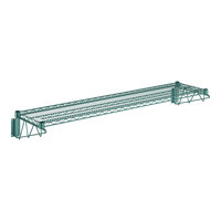 Regency 460EG1460WSK 14" x 60" Green Epoxy Wire Wall Mount Shelf