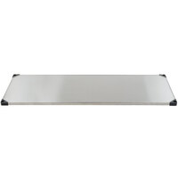 Metro 2472FG 24" x 72" Flat Galvanized Steel Solid Shelf