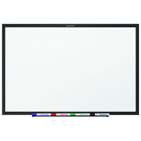 Quartet S537B Classic 72" x 48" Melamine Whiteboard with Black Aluminum Frame