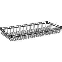 Metro Super Erecta 18" Wide Black Wire Basket Shelf