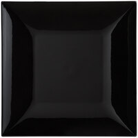 Tabletop Classics by Walco TR-6670 13" x 13" Black Square Plastic Charger Plate - 12/Pack