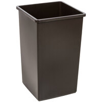 Continental 25BN Swingline 25 Gallon Brown Square Trash Can