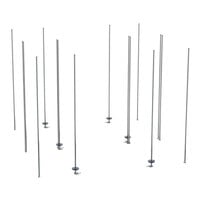 Metro LBTEC qwikTRAK Super Erecta Chrome Double Deep Stationary End Unit Kit