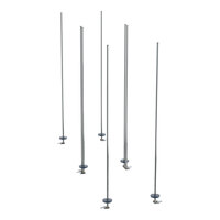 Metro LBTAC qwikTRAK Super Erecta Chrome Double Deep Stationary Intermediate Unit Kit