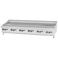 U.S. Range UTGG72-GT72M 72" Liquid Propane Countertop Griddle with Thermostatic Controls - 168,000 BTU