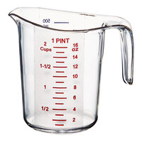 Choice 1 Pint Clear Plastic Measuring Cup