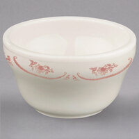 Homer Laughlin from Steelite International HL1012 American Rose Red 7.25 oz. Ivory (American White) China Bouillon - 36/Case