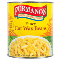 Furmano's #10 Can Fancy Cut Wax Beans - 6/Case