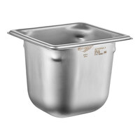 Vollrath 90662 Super Pan 3® 1/6 Size 6" Deep Anti-Jam Stainless Steel Steam Table / Hotel Pan - 22 Gauge