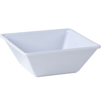 Thunder Group PS5006W 6" x 6" Passion White Square 23 oz. Melamine Bowl - 12/Pack