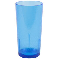 Cambro D24608 Del Mar 24 oz. Sapphire Blue Customizable SAN Plastic Tumbler - 36/Case