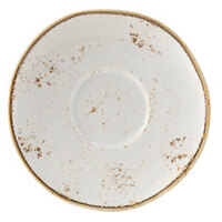 Tuxton GGA-084 TuxTrendz Artisan Geode Agave 6 3/8" China Saucer   - 24/Case