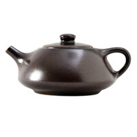 Tuxton GZL-103 TuxTrendz 12 oz. Lava China Royal Tea Pot with Lid - 12/Case