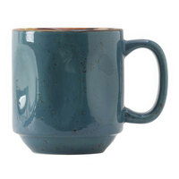 Tuxton GGE-150 TuxTrendz Artisan Geode Azure 12 oz. China Yukon Mug - 24/Case