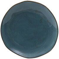 Tuxton GGE-006 TuxTrendz Artisan Geode Azure 10 1/4" China Plate - 12/Case