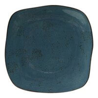 Tuxton GGE-501 TuxTrendz Artisan Geode Azure 9" China Square Plate - 12/Case