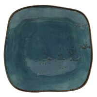 Tuxton GGE-500 TuxTrendz Artisan Geode Azure 7 1/4" China Square Plate - 12/Case