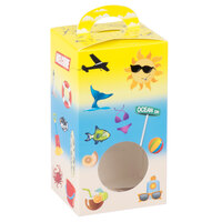 1-Piece 1 lb. Beach Window Candy Box 3 1/2" X 3" X 6 3/8"   - 250/Case
