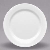 Elite Global Solutions D10PL Merced 10" White Round Rim Melamine Plate - 6/Case