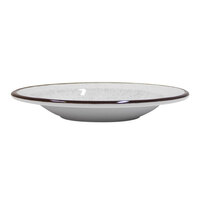 Elite Global Solutions DB10M-W Mojave Vintage California 18 oz. White Crackle Melamine Pasta / Soup Bowl - 6/Case