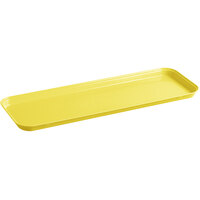 Cambro 926MT145 9" x 26" Yellow Fiberglass Market Tray