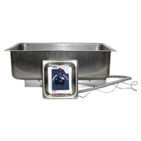 APW Wyott 3P-BM30DS-120 Bottom Mount 12" x 20" Hot Food Well with Drain - 120V, 750W