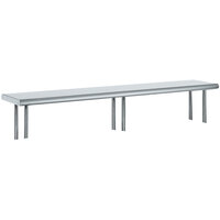 Advance Tabco OTS-12-108 12" x 108" Table Mounted Single Deck Stainless Steel Shelving Unit