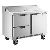 Beverage-Air SPED48HC-12-2 48" 1 Door 2 Drawer Refrigerated Sandwich Prep Table