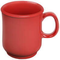 Thunder Group N-901PR 8 oz. Pure Red Bulbous Melamine Mug - 12/Pack