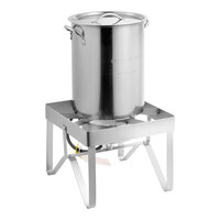 Backyard Pro BP30-SSKIT All Stainless Steel 30 Qt. Turkey Fryer / Seafood Boiler Kit - 55,000 BTU
