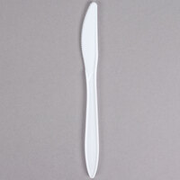 Dart K6BW 6 1/2" Medium Weight White Plastic Knife - 1000/Case