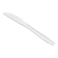 Dart K6OW 6 1/2" Medium Weight White Plastic Knife - 1,000/Case
