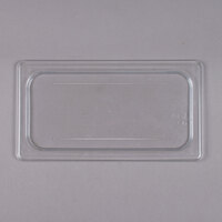 Cambro 30CWC135 Camwear 1/3 Size Clear Polycarbonate Flat Lid