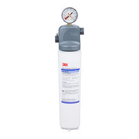 3M Water Filtration Products ICE125-S Single Cartridge Ice Machine Water Filtration System - 1.0 Micron Rating and 1.5 GPM