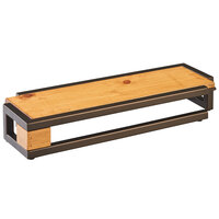 Cal-Mil 3901-3-84 Sierra Bronze Metal and Rustic Pine Rectangle Riser - 20 1/2" x 7" x 3 1/4"