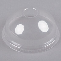 Solo DLR626 Clear Plastic Dome Lid with 1" Hole - 1000/Case