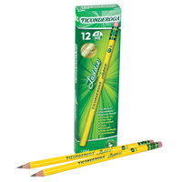 Dixon Ticonderoga 13304 Laddie Woodcase Yellow Barrel HB Lead #2 Pencil   - 12/Pack