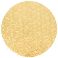 Enjay 1/2-18RG12 18" Fold-Under 1/2" Thick Gold Round Cake Drum - 12/Case