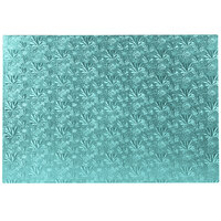 Enjay 1/2-17122512BLUE12 25 1/2" x 17 1/2" Fold-Under 1/2" Thick Full Sheet Blue Cake Board - 12/Case