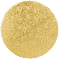 Enjay 1/4-10RG24 10" Fold-Under 1/4" Thick Gold Round Cake Drum - 24/Case