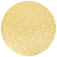 Enjay 1/2-20RG12 20" Fold-Under 1/2" Thick Gold Round Cake Drum - 12/Case