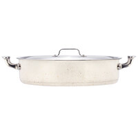 Bon Chef 60032DESERT Cucina 9 Qt. Desert Stainless Steel Induction Brazier Pot with Lid