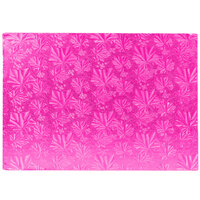 Enjay 1/2-9341334PINK12 13 3/4" x 9 3/4 Fold-Under 1/2" Thick Quarter Sheet Pink Cake Board - 12/Case