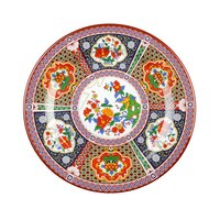 Thunder Group 1006TP Peacock 6" Round Melamine Plate - 12/Pack