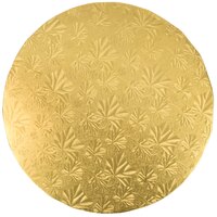 Enjay 1/2-10RG12 10" Fold-Under 1/2" Thick Gold Round Cake Drum