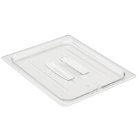 Cambro 20CWCH135 Camwear 1/2 Size Clear Polycarbonate Handled Lid