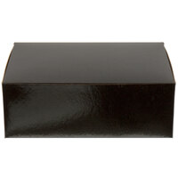 Enjay B-BLK-10145 14" x 10" x 5" Black 1/4 Sheet Cake / Bakery Box - 10/Pack